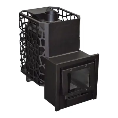 Фото Печь для бани РАДА 4, закрытая каменка, 14 M(СЕТКА), без дверцы в магазине Woodson