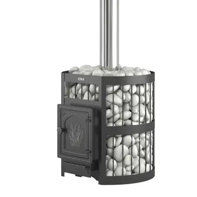 Фото Чугунная печь для бани ЭТНА Стандарт 18 (ДТ-4)  б/в в магазине Woodson