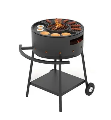 Мангал Везувий "Дачник" с чугунной плитой Gurman Ø450мм на подставке Мангал Везувий "Дачник" с чугунной плитой Gurman Ø450мм на подставке
