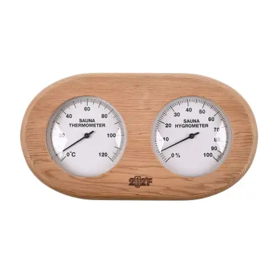 Термогигрометр ОЧКИ овал (канадский кедр) TH-20R