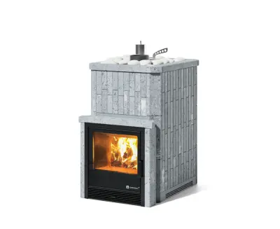 Фото Печь Изистим Южная 9 с топкой из парной  - Камень Талькохлорит в магазине Woodson Фото Печь Изистим Южная 9 с топкой из парной  - Камень Талькохлорит в магазине Woodson