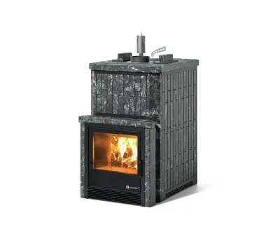 Фото Печь Изистим Южная 9 закрытый верх с топкой из парной - Камень Пироксенит в магазине Woodson Фото Печь Изистим Южная 9 закрытый верх с топкой из парной - Камень Пироксенит в магазине Woodson