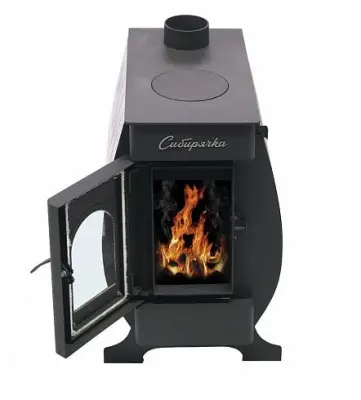 Фото Печь воздухогрейная "Сибирячка" 6 кВт. Кожух из нержавеющей стали в магазине Woodson