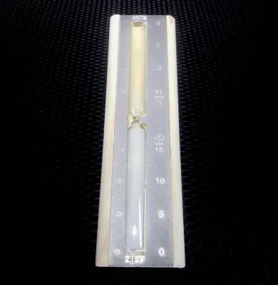 SG-2 SILVER Песочные часы 15мин белый песок