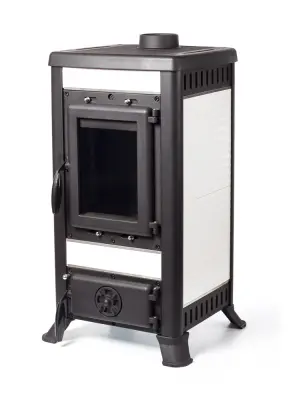 Фото Печь чугунная KLEMENS I белый в магазине Woodson