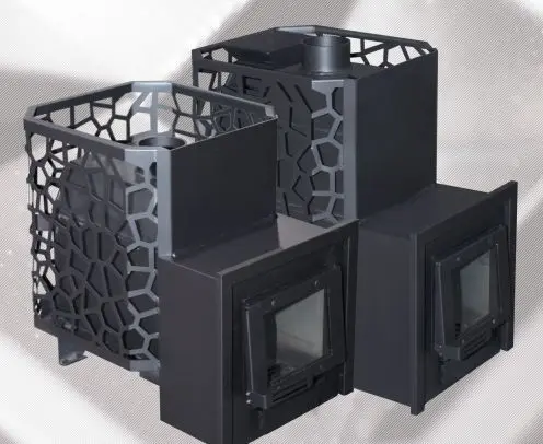 Фото Печь для бани РАДА 8, закрытая каменка, 18 L (СЕТКА), без дверцы в магазине Woodson Фото Печь для бани РАДА 8, закрытая каменка, 18 L (СЕТКА), без дверцы в магазине Woodson