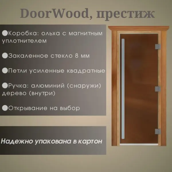 Дверь DoorWood Престиж Бронза матовая 2000*800 Дверь DoorWood Престиж Бронза матовая 2000*800