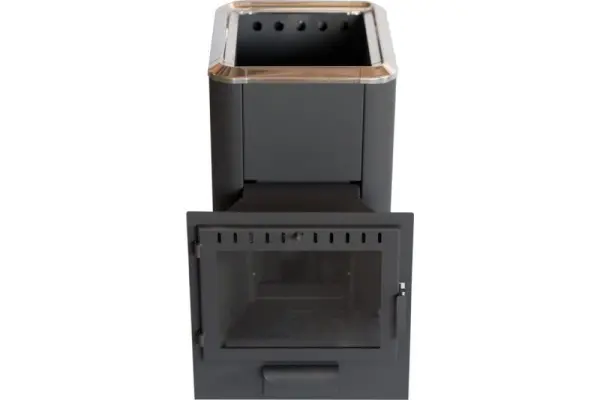 Фото Печь банная чугунная "Сибирь-20". Панорамная дверца (Конвекционная) в магазине Woodson