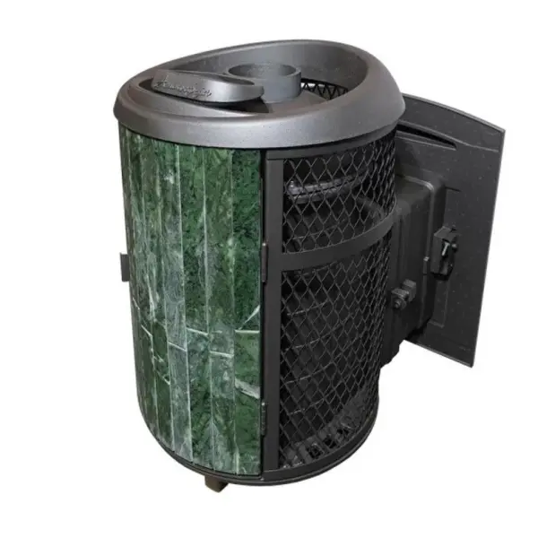 Фото Печь банная "Атмосфера L" комбинированная сетка-ламель "Змеевик" наборный в магазине Woodson Фото Печь банная "Атмосфера L" комбинированная сетка-ламель "Змеевик" наборный в магазине Woodson