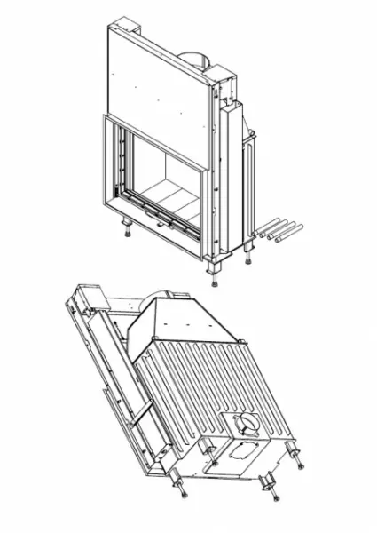 Топка каминная FENIX 900