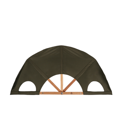 Веер для бани Левада, хаки, большой, два хвата