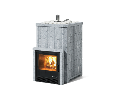 Фото Печь Изистим Южная 16 с топкой из парной  - Камень Талькохлорит в магазине Woodson Фото Печь Изистим Южная 16 с топкой из парной  - Камень Талькохлорит в магазине Woodson