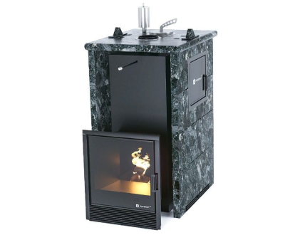 Фото Печь «Сочи» М2 в трехстороннем кожухе Пироксенит в магазине Woodson