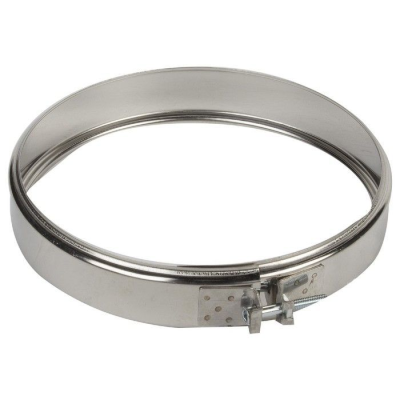 Фото Обжимной хомут — 230 — раструб — нерж 0,5 мм  Фото Обжимной хомут — 230 — раструб — нерж 0,5 мм