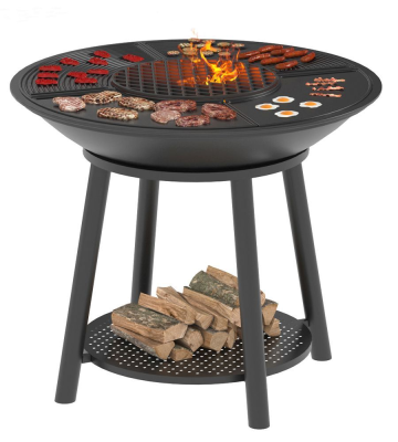 Чугунный "FANTASTIC GRILL" Везувий Ø 1000 Престиж (чаша+подставка престиж+плита Gurman Ø1000+крышка)