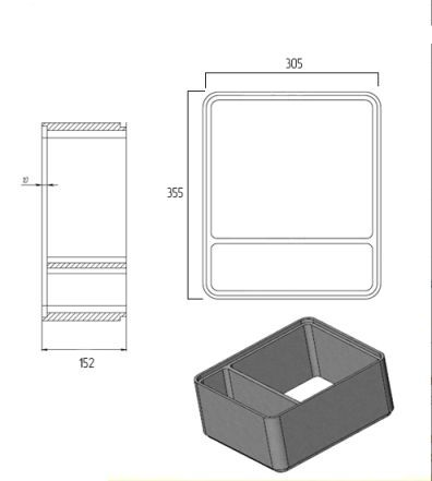 Чугунный топочный туннель Эверест 24 / Легкий пар
