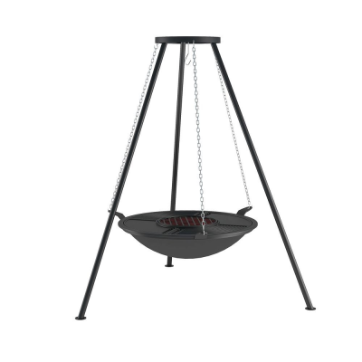 Чугунная Костровая чаша "Fantastic" ("Фантастик") Ø 700 Антик (чаша + подставка антик + крышка)