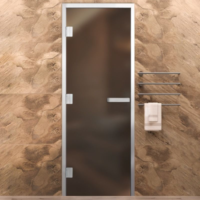 Дверь Хамам Элит бронза MATELUX 1900*700, L, WC замок