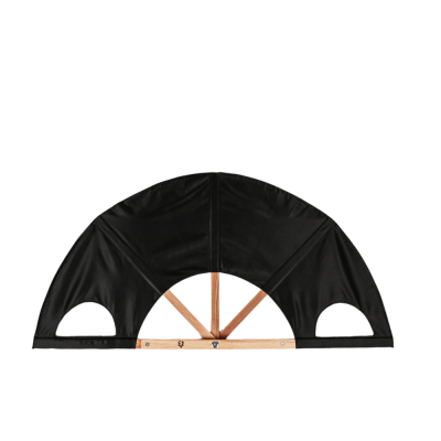 Веер для бани Левада, чёрный, большой, два хвата