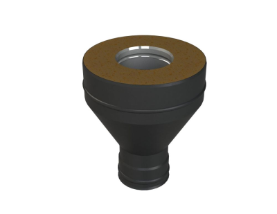 Grill`D Старт удлиненный А, AISI 430 0,8мм/ЖС 0,5мм (D115/250), черный (термостойкая краска)