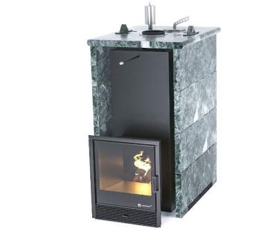 Фото Печь «Геленджик» в трехстороннем кожухе Змеевик в магазине Woodson