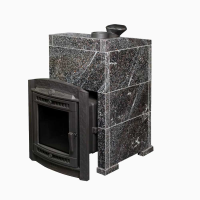 Фото Печь банная "Атмосфера L" в облицовке "Амфиболит" в магазине Woodson