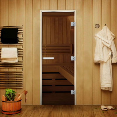 Дверь Сауна Статус 60G бронза 1900*700, L, КР, осина