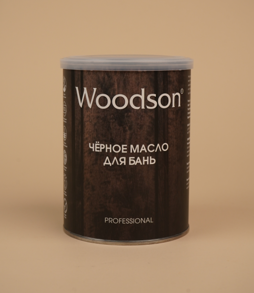 Чёрное масло для защиты древесины Woodson (баня), 2,4л Чёрное масло для защиты древесины Woodson (баня), 2,4л