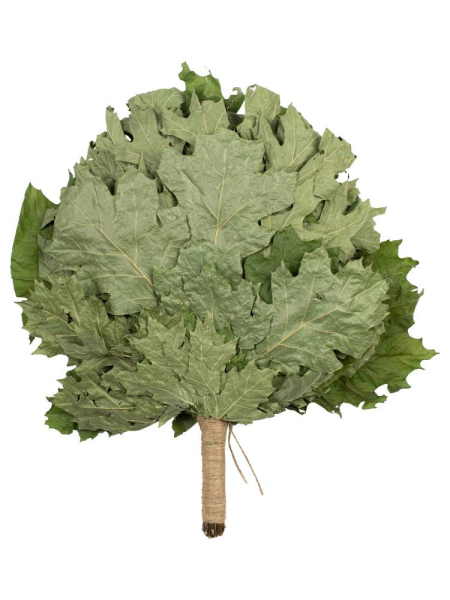 Веник для бани Woodson Премиум, дуб канадский с обмоткой