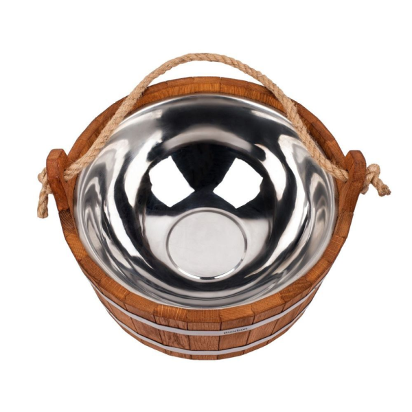 Шайка Woodson с нержавеющей вставкой, 7,5 л., дуб