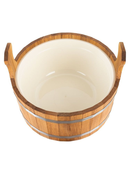 Шайка Woodson с пластиковой вставкой, 12 л., дуб