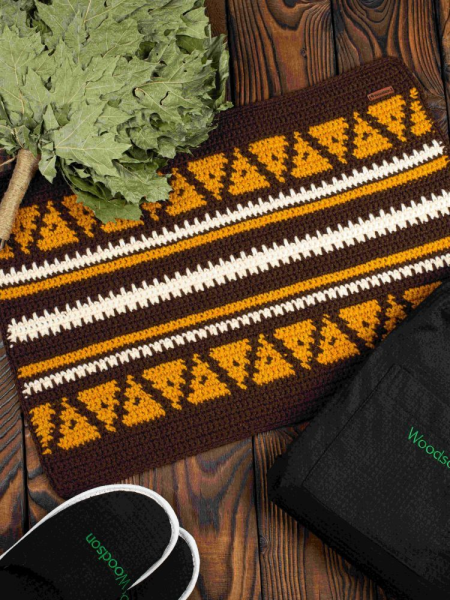 Коврик для бани Woodson орнамент 1, 60*40