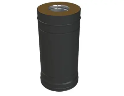 Фото Сэндвич-труба L-500 Grill'D AISI 430 1 мм/ОС 0,5мм (D115/250) черный 