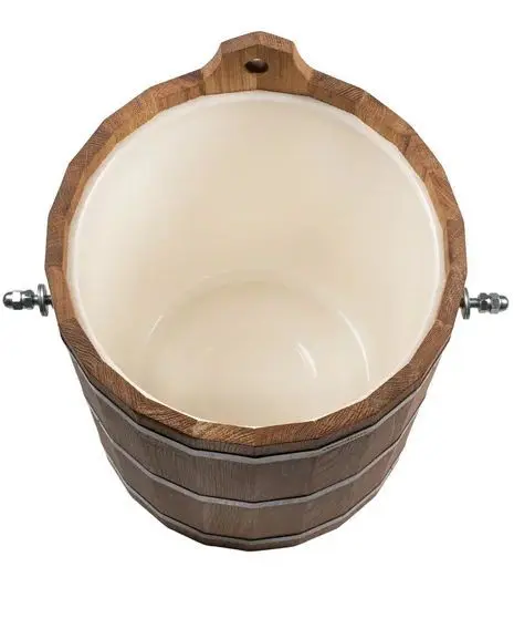 Обливное устройство Woodson с пластиковой вставкой, 20 л., дуб