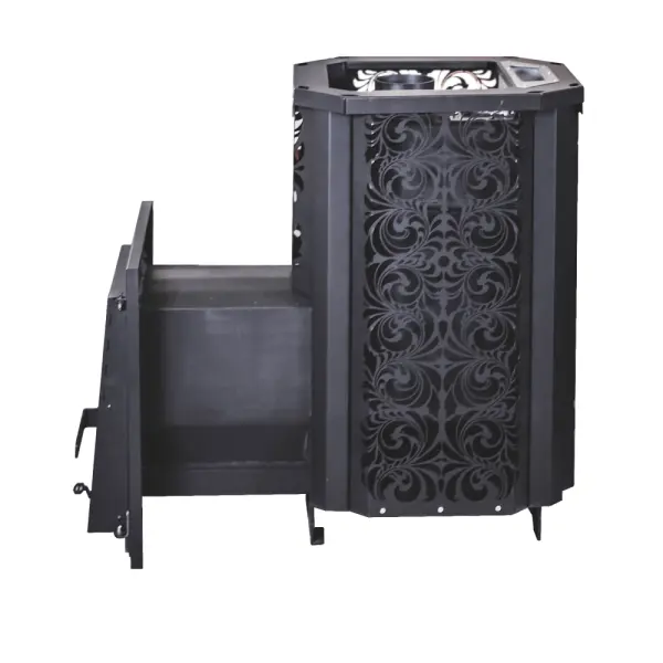 Фото Печь банная PROHARD 30L "Хохлома" Панорама в магазине Woodson Фото Печь банная PROHARD 30L "Хохлома" Панорама в магазине Woodson